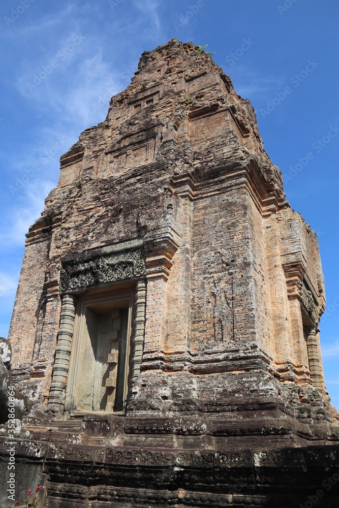 Temple Mebon oriental à Angkor, Cambodge	