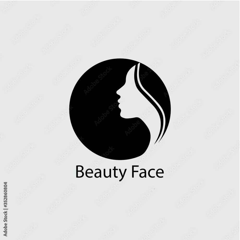 Woman face silhouette Woman face silhouette