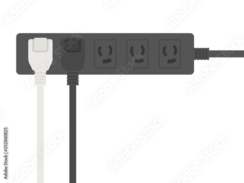 電源タップのイラスト