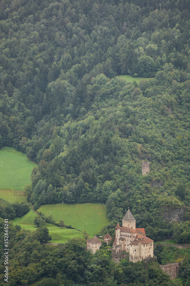 Castel Trostburg among the woods is the main castle of the valley, located on the next to the town of Ponte Gardena it's now a local museum