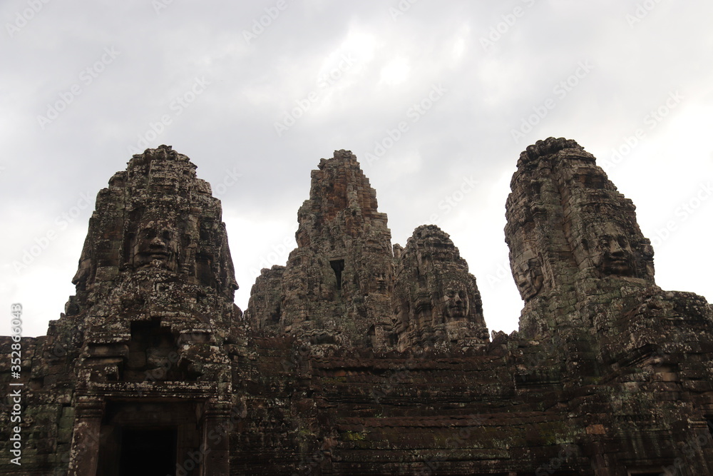 Temple Bayon à Angkor, Cambodge