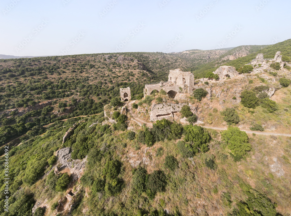 The ruins  of Montfort Castle are located on a high hill in the Upper Galilee in northern Israel, the former residence of the great masters of the Teutonic Order in the 13th century