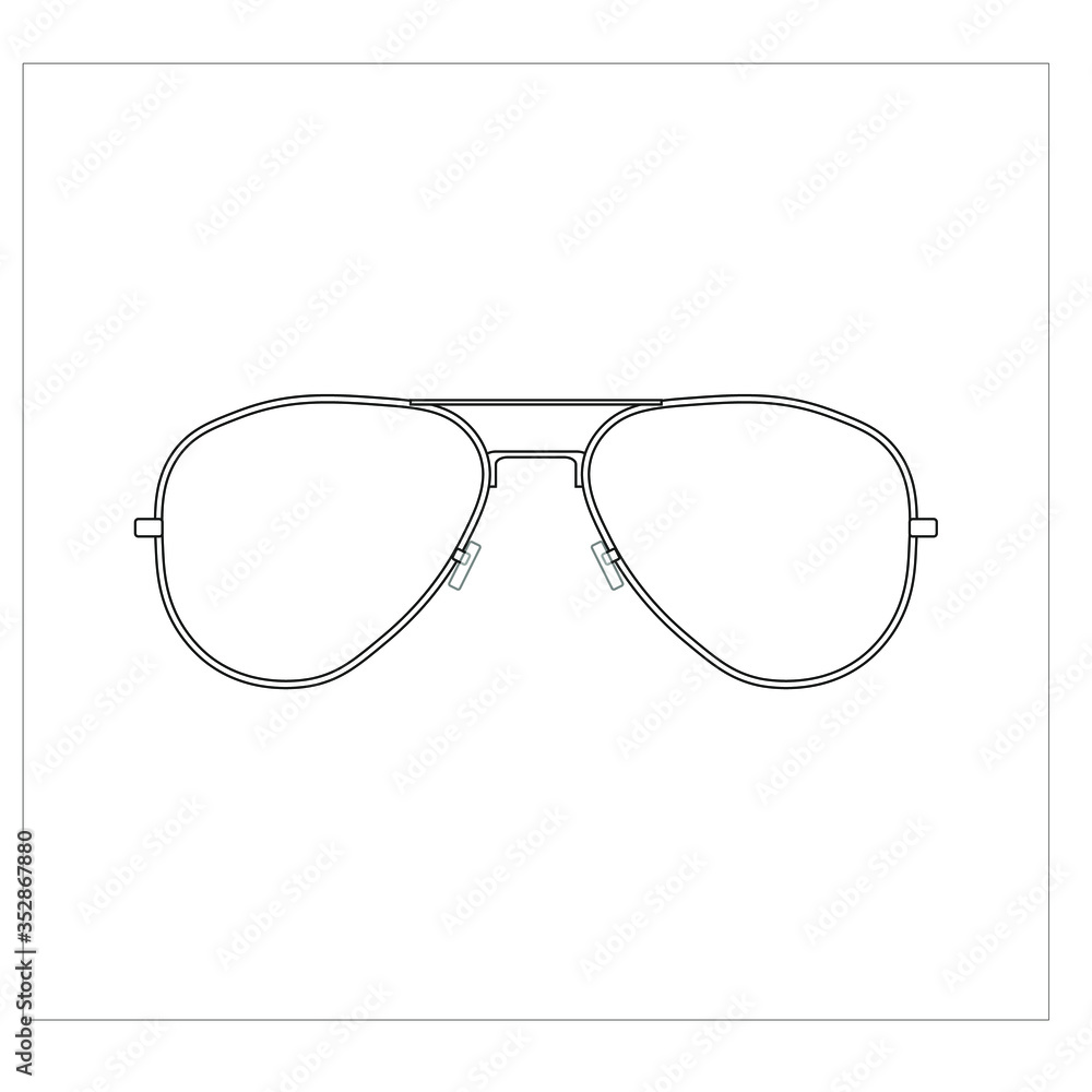 modern glasses. Illustrator for web and mobile design. modern glasses. Illustrator for web and mobile design.