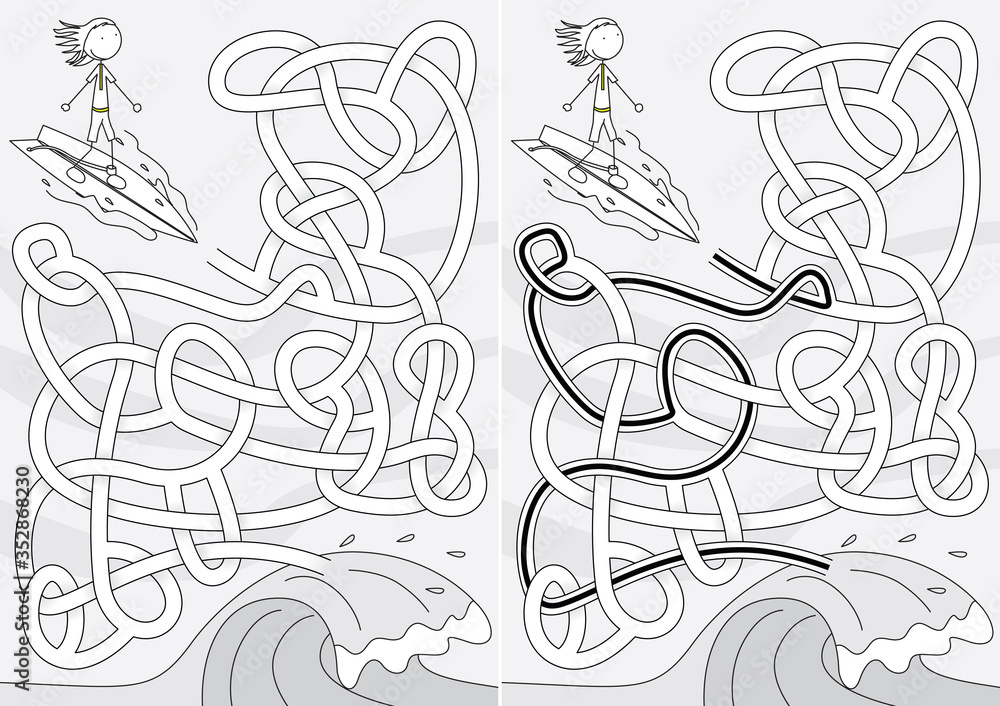 Surfer maze Surfer maze