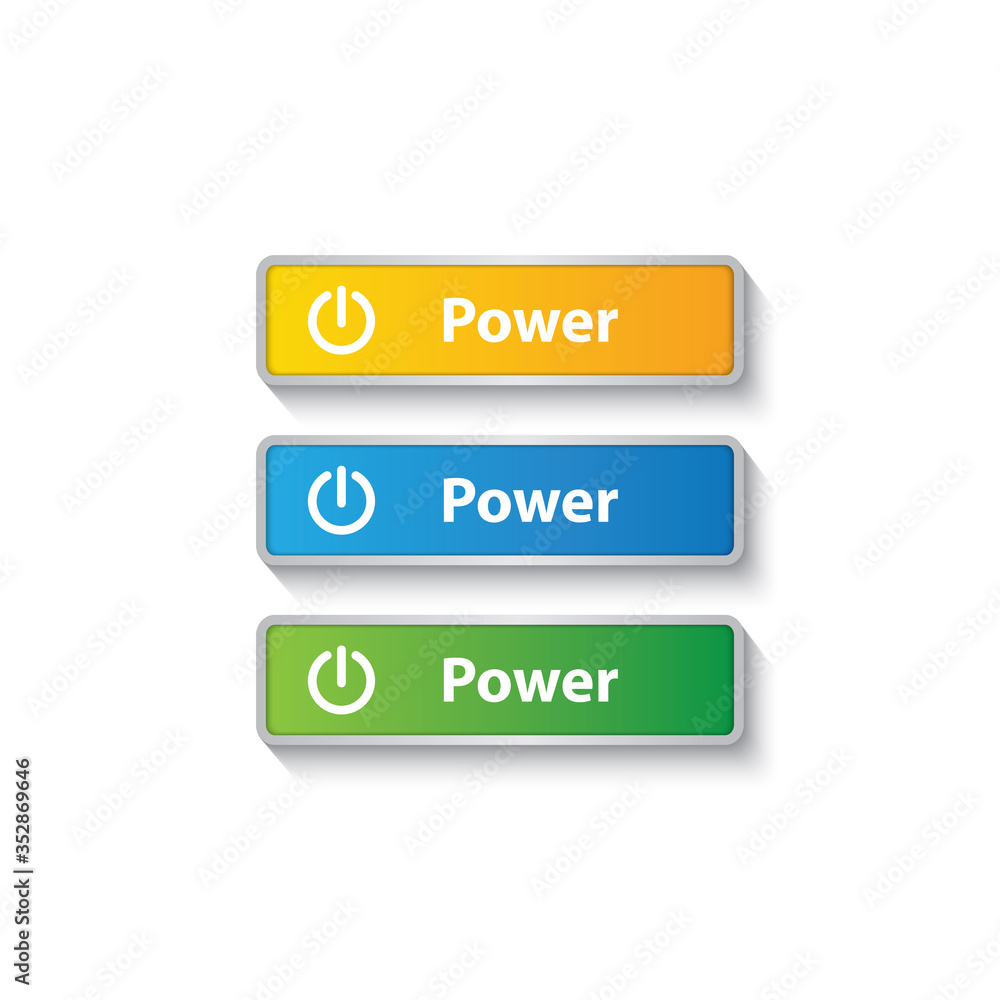 power button icon / start button for websites / applications power button icon / start button for websites / applications