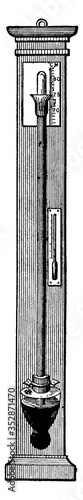 Barometer, vintage illustration.