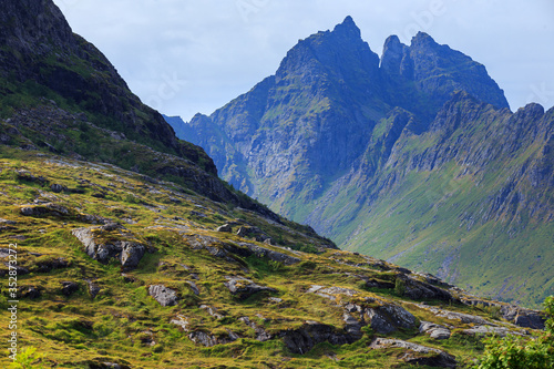 Lofoten mountains landscape...