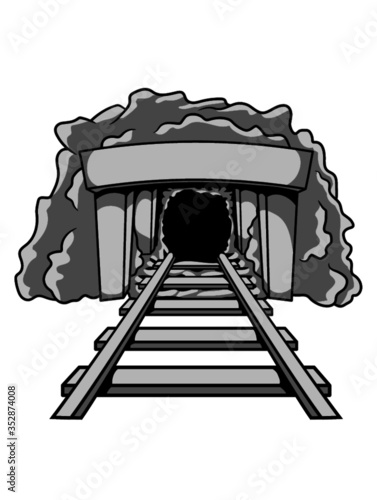 Tunnel Bergbau Mine Eingang design silbermine goldmine 