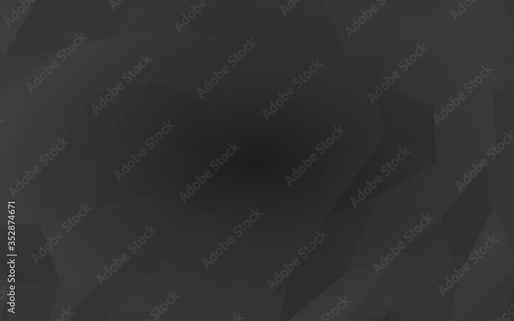 Black abstract background. Lowpoly backdrop. Gloomy crumpled paper. 3D illustration Black abstract background. Lowpoly backdrop. Gloomy crumpled paper. 3D illustration