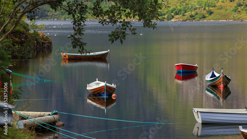 Norwegian fishing boats on ...