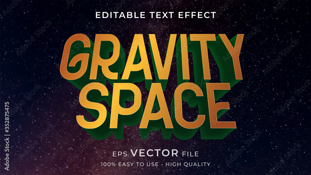 action game editable text effect