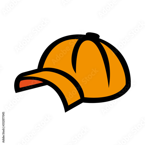 Orangenes Baseball Cap 