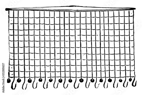 Torpedo Net, vintage illustration.