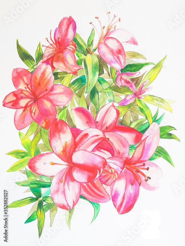bouquet of lilies
