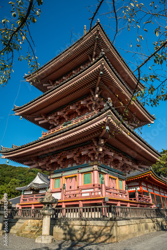 Three-Tiered Pagoda, Kiyomizudera, Kyoto, Japan © David Parker