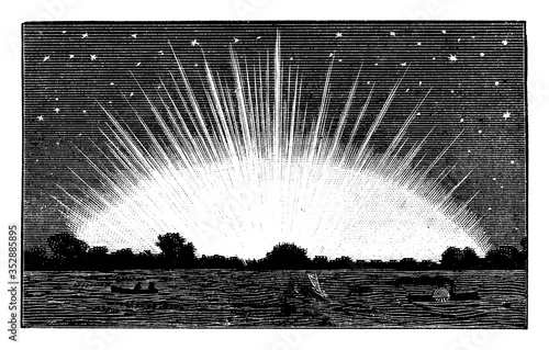 Morning View, vintage illustration.