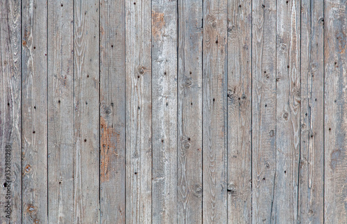 Wooden boards on an old fence as an abstract background. © schankz