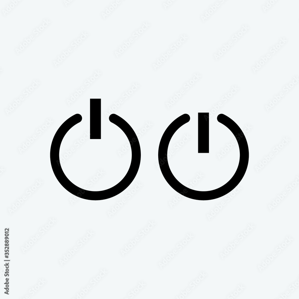 vector power button vector power button