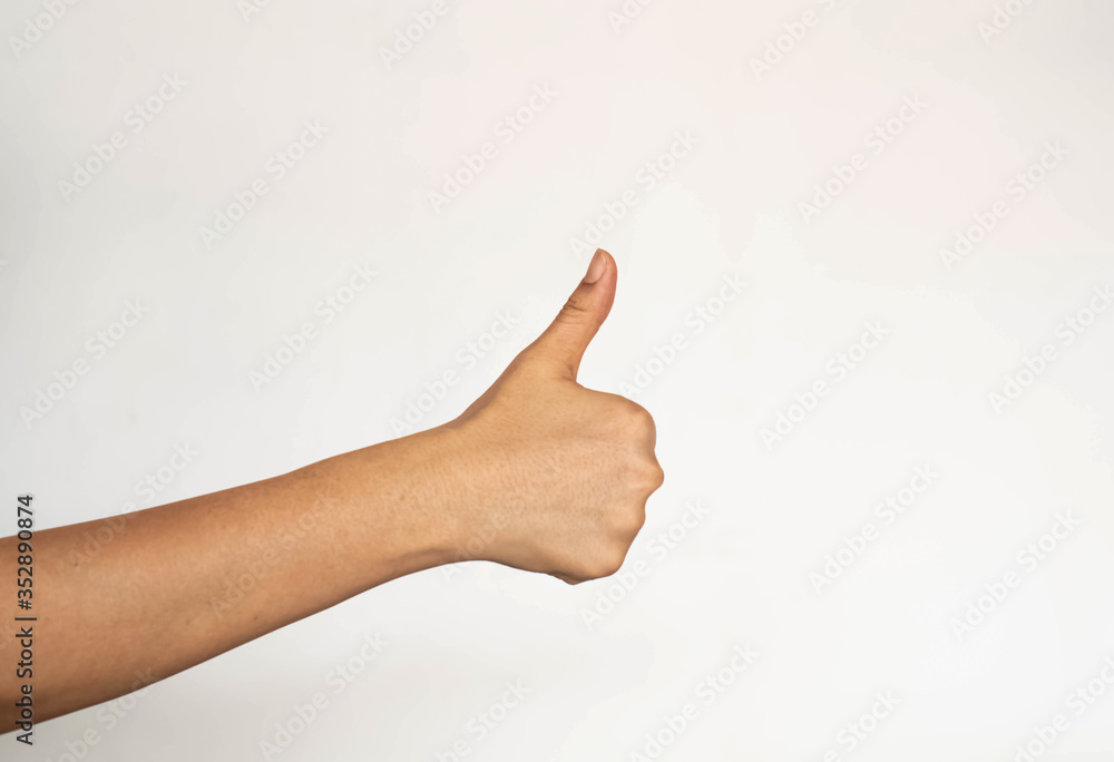 Human thump on background,hand sign,body language Human thump on background,hand sign,body language