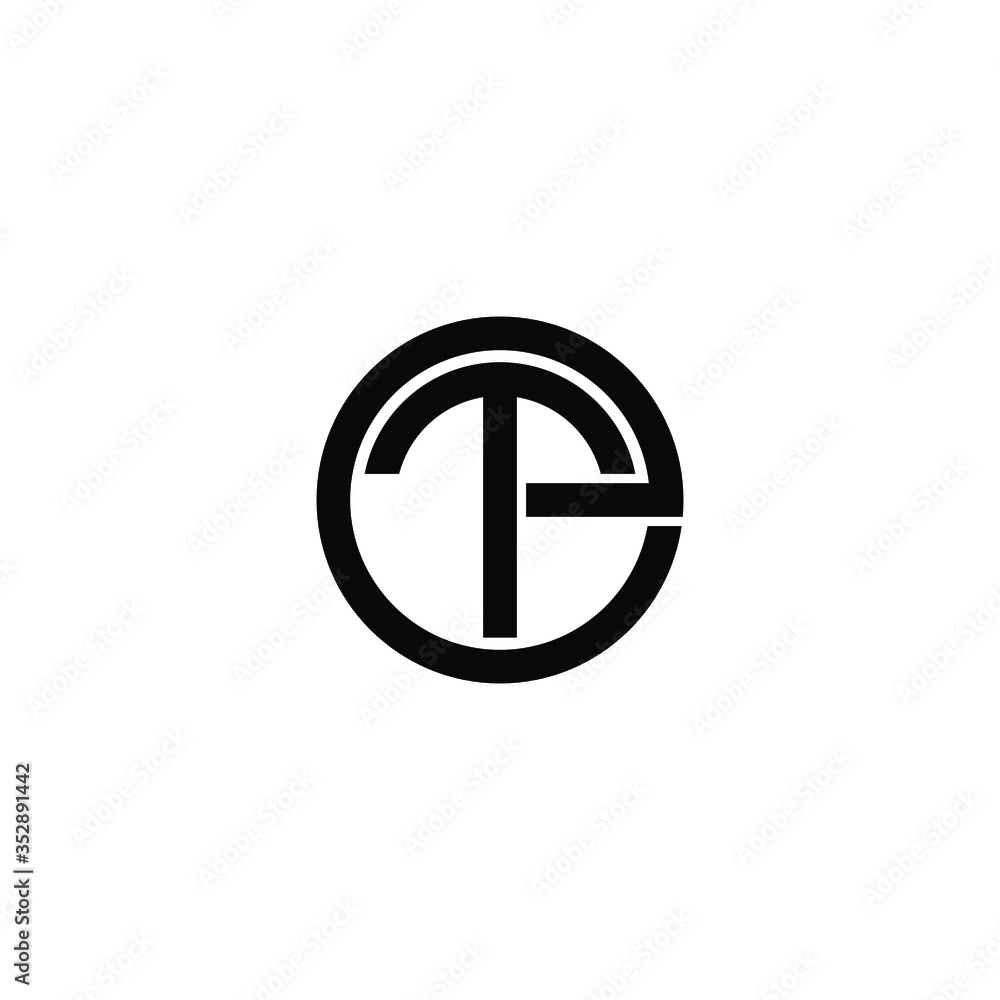 et letter original monogram logo design et letter original monogram logo design