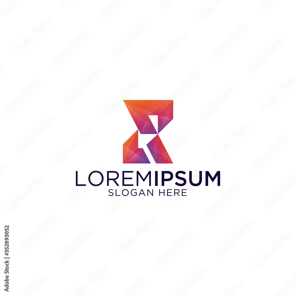 colorful letter s and r premium logo template ready to use colorful letter s and r premium logo template ready to use