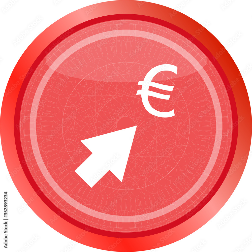 Currency exchange icons, euro money sign with arrows Currency exchange icons, euro money sign with arrows