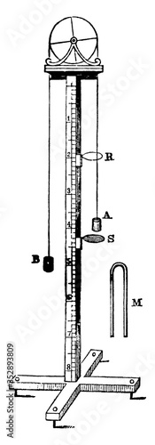 Atwood's Machine, vintage illustration. photo