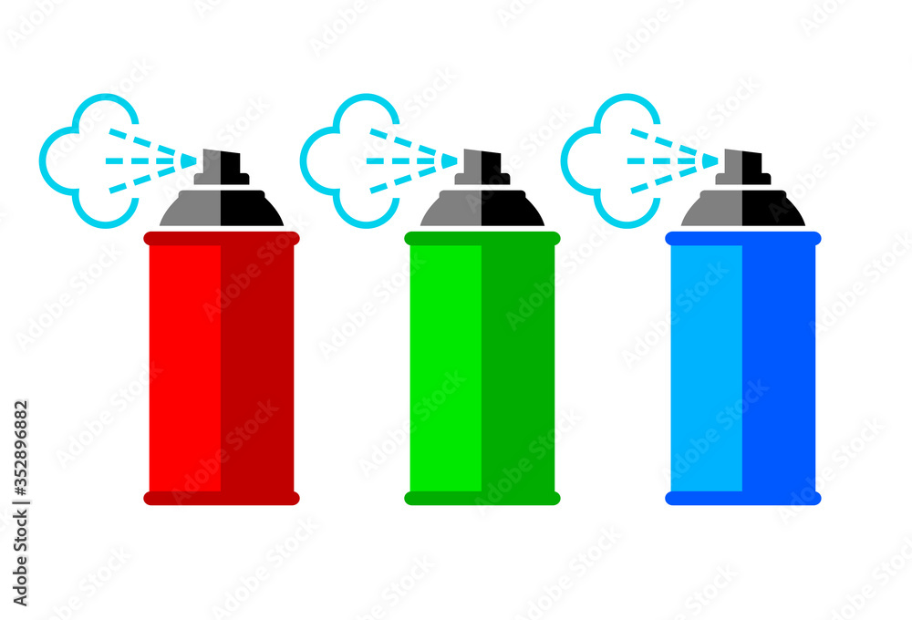 Spray can vector icon on white background Spray can vector icon on white background