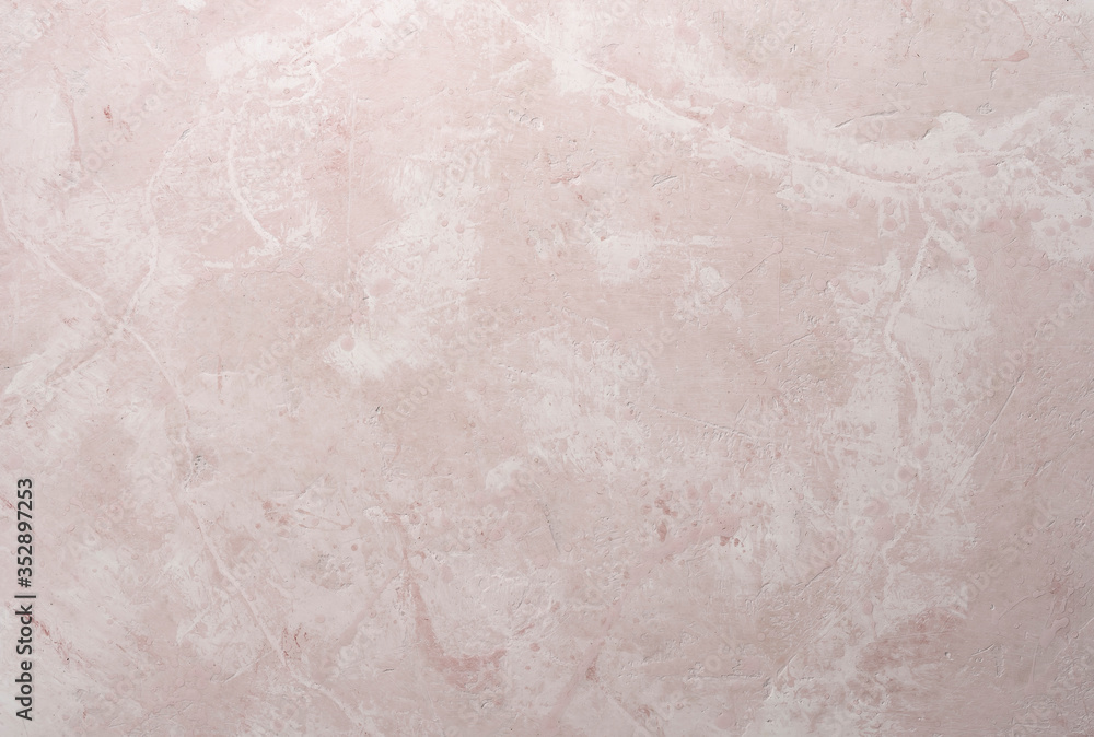 Fototapeta premium Pink grunge wall of the. Textured background
