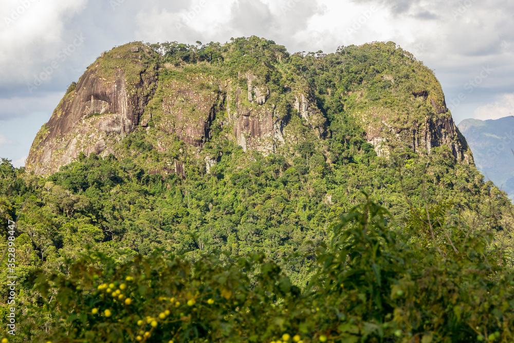 view of the three peaks of new friborg in rio de janeiro.