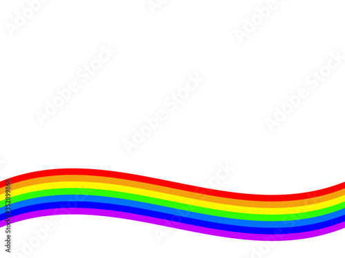 虹の波線