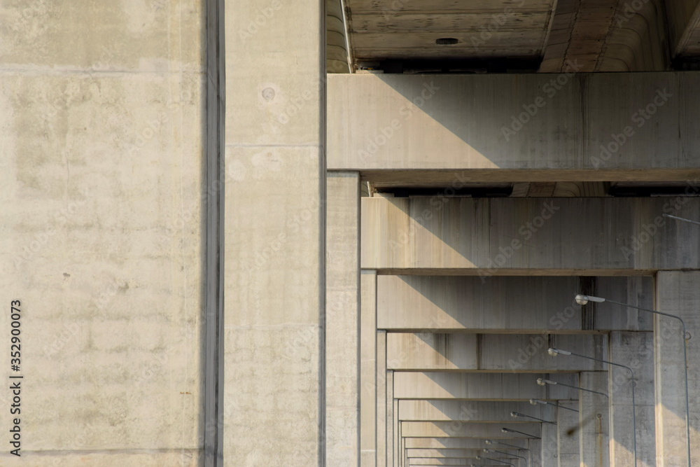 Urban Under building highway bridge Urban Under building highway bridge