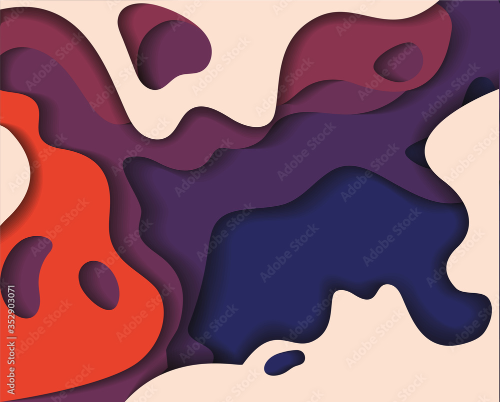 Orange and purple waves background vector design Orange and purple waves background vector design