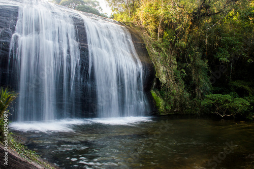 Seven falls waterfall in Serra da Bocaina in Sao Paulo.