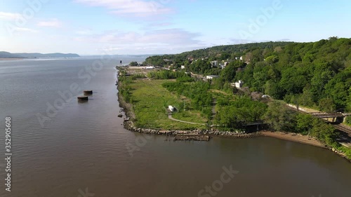 Hudson Valley aerial at Hastings-On-Hudson
