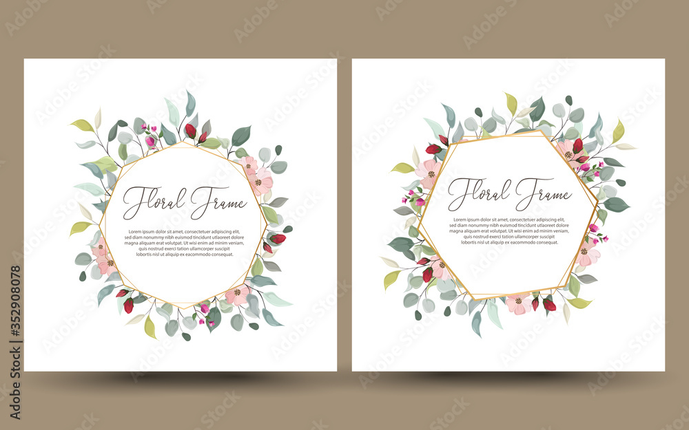 et of decorative greeting card or invitation with floral design et of decorative greeting card or invitation with floral design