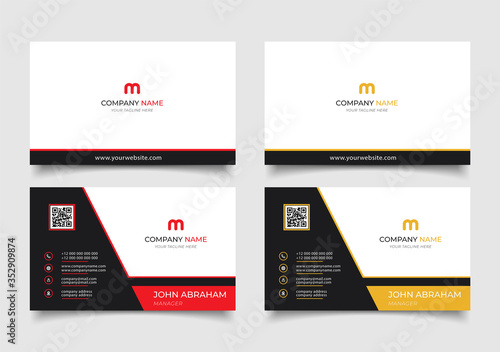creative modern name card and business card	