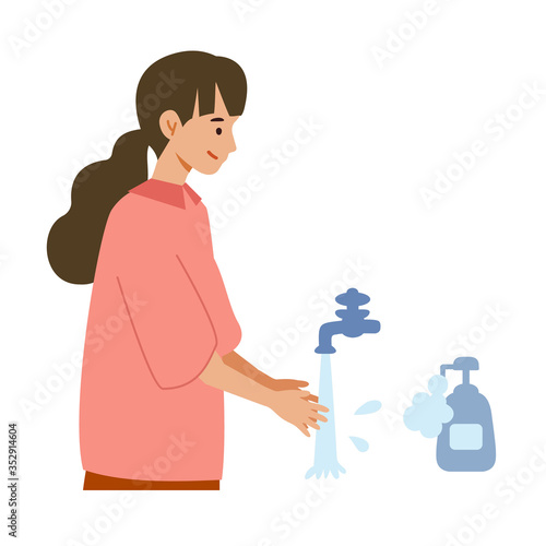 【新しい生活様式】手洗いの推奨イラスト