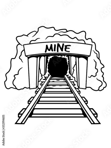 Stollen Bergwerk Eingang Bergbau silbermine goldmine kohlemine