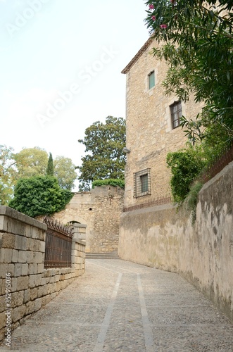 Girona medieval alley, Spain © monysasi
