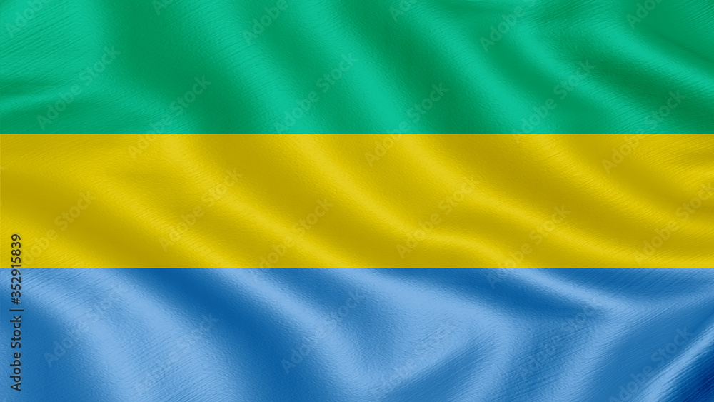 Flag of Djibouti. Realistic waving flag 3D render illustration with highly detailed fabric texture. Flag of Djibouti. Realistic waving flag 3D render illustration with highly detailed fabric texture.