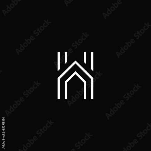  Professional Innovative Initial H logo and HH logo. Letter H HH Minimal elegant Monogram. Premium Business Artistic Alphabet symbol and sign