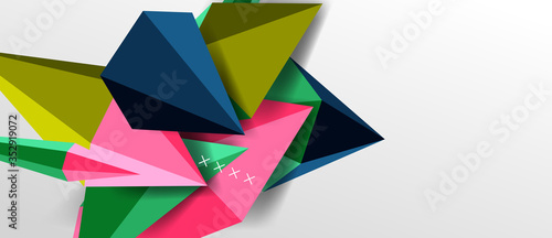 Trendy simple triangle abstract background, dynamic motion concept. Vector Illustration For Wallpaper, Banner, Background, Card, Book Illustration, landing page