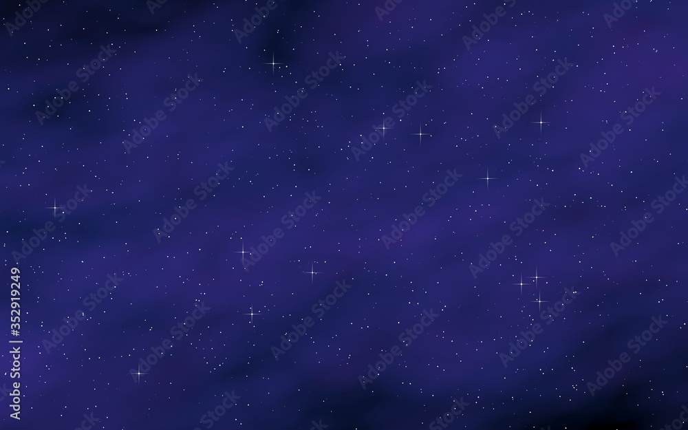 Fototapeta premium Colorful and beautiful space background. Outer space. Starry outer space texture. 3D illustration