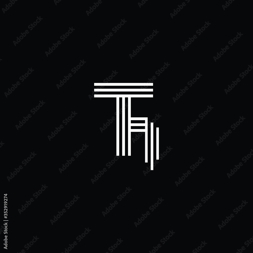 Professional Innovative Initial TH logo and HT logo. Letter HT TH Minimal elegant Monogram. Premium Business Artistic Alphabet symbol and sign Professional Innovative Initial TH logo and HT logo. Letter HT TH Minimal elegant Monogram. Premium Business Artistic Alphabet symbol and sign