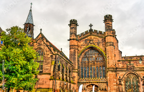 Chester Cathedral dedicated to Christ and the Blessed Virgin Mary in England, UK