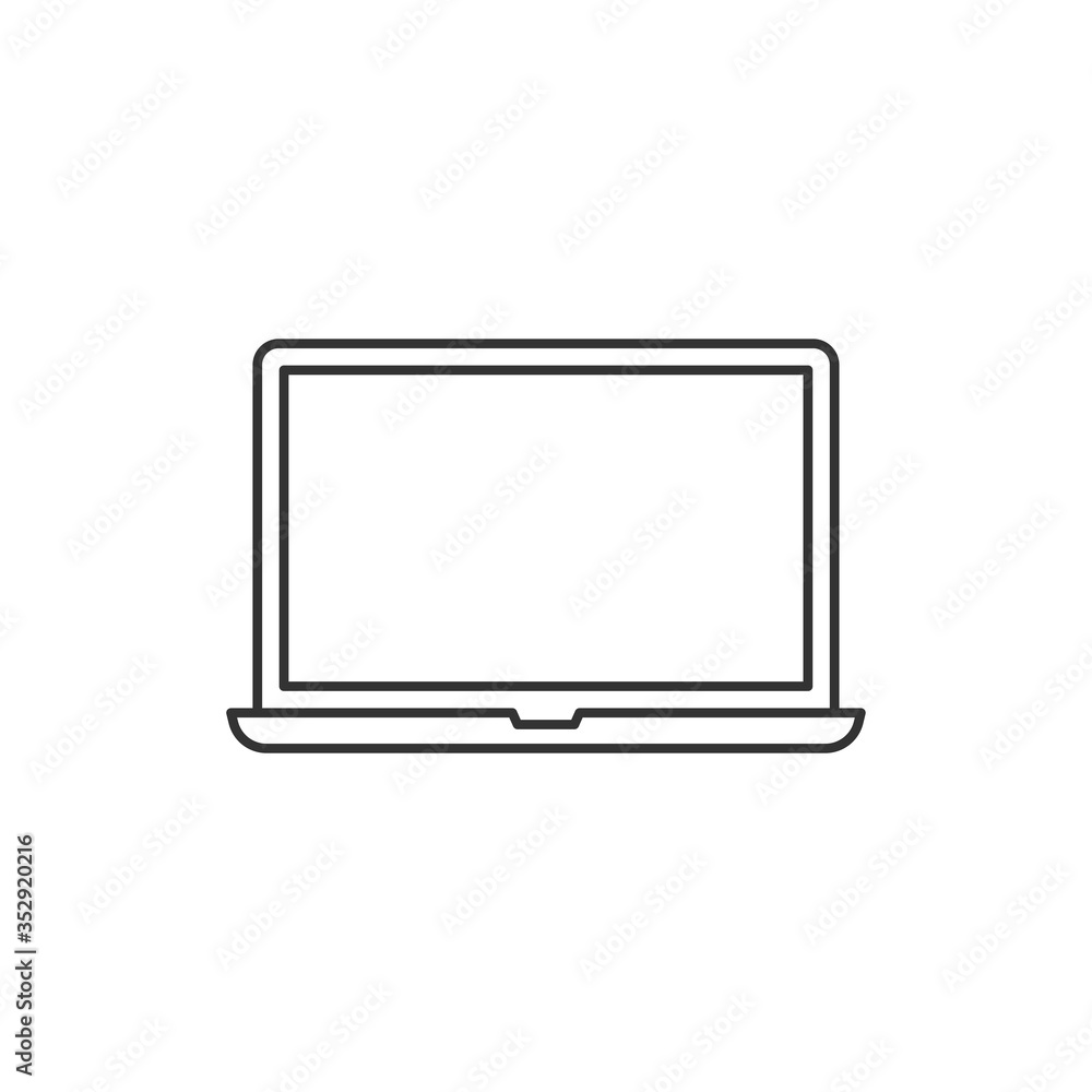 Laptop icon. Computer symbol modern, simple, vector, icon for website design, mobile app, ui. Vector Illustration Laptop icon. Computer symbol modern, simple, vector, icon for website design, mobile app, ui. Vector Illustration