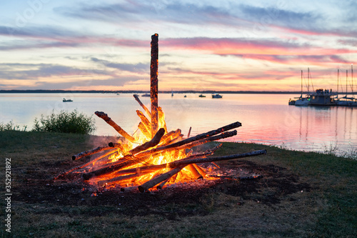 Midsummer bonfire