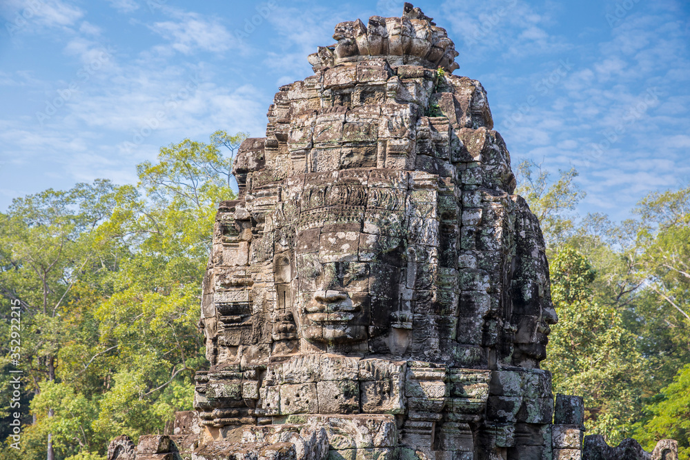 Fototapeta premium The Faces of The Bayon Temple, Siem Reap, Cambodia
