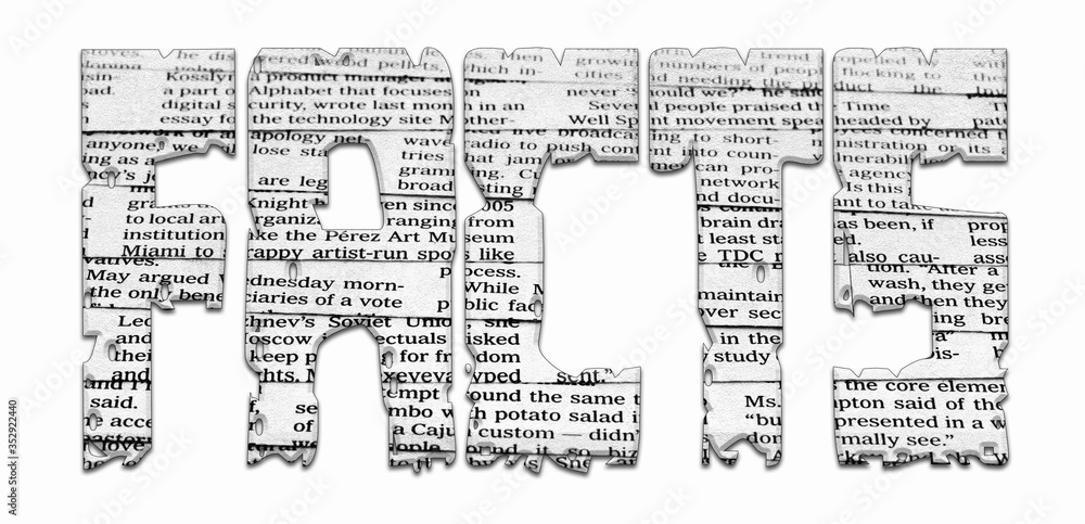 Naklejka premium Facts